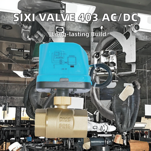Válvula de Bola Eléctrica Bidireccional 403 para Sistemas de Aire Acondicionado Central, Agua AC220v/DC12/24v, OEM ODM OBM, Marca <span class=keywords><strong>SiXi</strong></span>, DN15-25, 2 Años de Garantía - Product Image 2