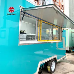 Cogsun Venta caliente móvil Carro de comida turca camión de helados remolque de comida de pollo