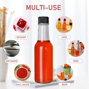 Bouteilles en verre pour sauces Sauce piment Sauce piquante 5oz 150ml <span class=keywords><strong>Bouteille</strong></span> Snap On Orifice Réducteur <span class=keywords><strong>Goutteur</strong></span> Insert - Product Image 6