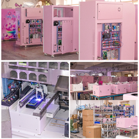 Machine d'Impression Personnalisée pour Coques de Téléphone, Distributeur Automatique de Coques Mobiles avec Système de Paiement par Pièces et Carte Bancaire pour Cafés et Centres Commerciaux