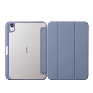 Custodia intelligente per riattivazione/sonno automatica con guscio posteriore in acrilico trasparente a tre ante per <span class=keywords><strong>huawei</strong></span> <span class=keywords><strong>matepad</strong></span> <span class=keywords><strong>11</strong></span> 2023 - Product Image 1