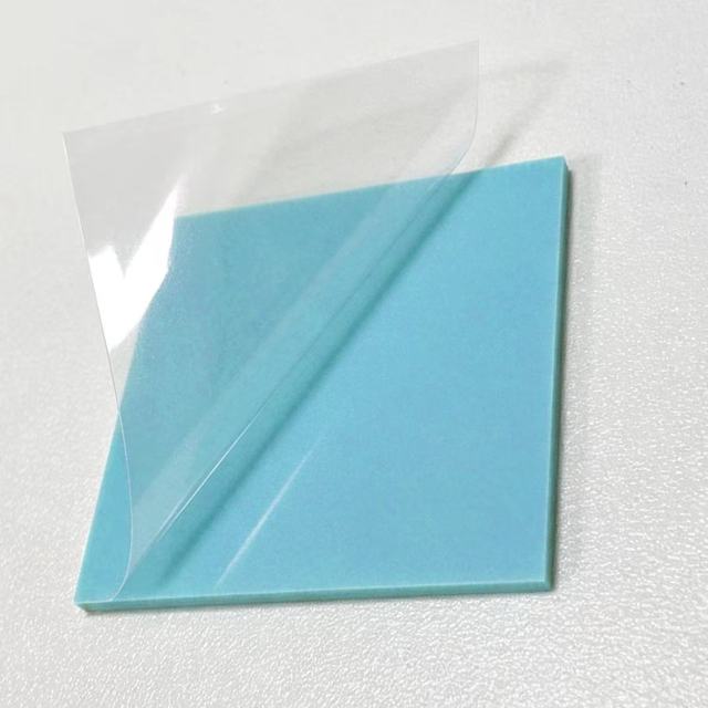 6.0 W/mK Blue Thermal Conductive Silicone Pad with Cutting Service Thermal Interface Material for GPU CPU LED Heatsink