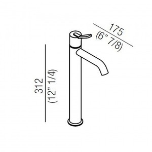 Agape Fez 2 contemporanea a foro singolo miscelatore lavabo spazzolato per cucina bagno soggiorno palestra scuola ospedale per CSA approvato - Product Image 2