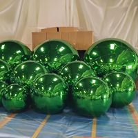 Ballons miroir gonflables verts géants brillants pour la décoration de fêtes, événements et mariages - Prix de gros usine