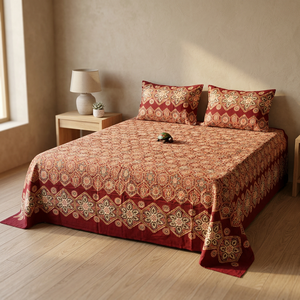 Nouvel ensemble de literie imprimé à motifs floraux et éléphant, comprenant couette, couvre-lit et taies d'oreiller, pour chambre à coucher - Product Image 2