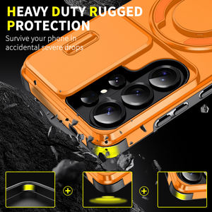 Funda con Anillo Giratorio para <span class=keywords><strong>Samsung</strong></span> Galaxy S26 <span class=keywords><strong>Ultra</strong></span> S25 Edge S24 Plus S23 FE, Cubierta Deslizante para Cámara, Protección Antigolpes de Grado Militar - Product Image 6