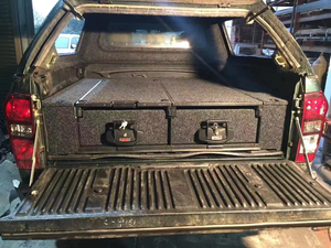 <span class=keywords><strong>Tiroir</strong></span> <span class=keywords><strong>coulissant</strong></span> simple en aluminium personnalisé <span class=keywords><strong>pour</strong></span> le camping en plein air Tiroirs de rangement arrière <span class=keywords><strong>pour</strong></span> le camping en 4WD <span class=keywords><strong>pour</strong></span> Ford F150 - Product Image 6