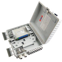 Boîte de sieste 16 presse-étoupe boîte de distribution à fibre optique noir 16 cœurs ODP FDB PLC type avec séparateur de cassette 1*16