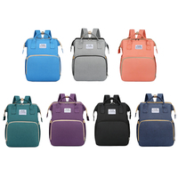Sac à main de maternité multifonctionnel pliable et imperméable Poussette Sac à langer pour bébé Sac à dos pour lit Sac à langer avec berceau pour maman