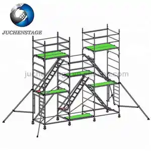 प्रोप स्लीव प्लेटफार्म मचान नई एल्यूमीनियम सीढ़ी रिंगलॉक मचान निर्माण के लिए उपयोग की जाती है