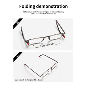 Vente en gros <span class=keywords><strong>de</strong></span> lunettes <span class=keywords><strong>de</strong></span> <span class=keywords><strong>lecture</strong></span> portables pliables à vision unique <span class=keywords><strong>de</strong></span> haute qualité anti-lumière bleue lunettes <span class=keywords><strong>de</strong></span> <span class=keywords><strong>lecture</strong></span> à monture métallique pour hommes et femmes - Product Image 6