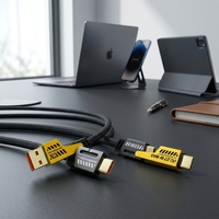 Kabel Data Pengisian Cepat Tipe-C 4-in-1 Berbahan Nilon Kepang dan Paduan Seng (PD 27-65W, Gaya Blade King Mecha)