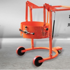Lift Drum Lifter 200 Liter <b>Plastic</b> Drum 585 Mm Diameter Oil Drum Pouring Rubber <b>Wheels</b> Industrial Handling Truck - Product Image 2