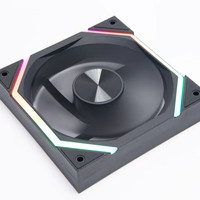 Ventilador de Radiador de Alta Velocidad Ultra Silencioso ARGB para Computadora, de 4 Pines + 5V 3 Pines, para Ensamblaje de Bloques
