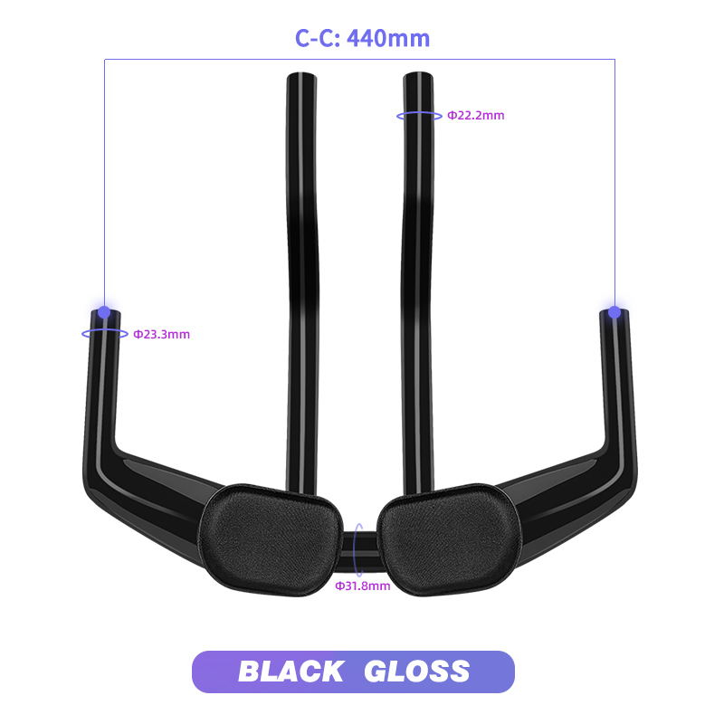 Noir brillant 440 mm