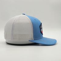 Topi Trucker Patch bordir kustom, topi Trucker jaring 112 Model merek promosi Richardson