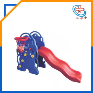 Tobogán con forma de elefante con aro de baloncesto para niños, entrenamiento de equilibrio sensorial, plástico, talla única, azul - Product Image 4