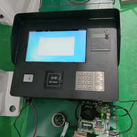 Cabina de pago montada en la pared para exteriores, cabina de pago para recepción de efectivo al aire libre, sistema de pago de autoservicio con pantalla LCD para estacionamiento