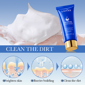 OEM SADOER Vente en gros Nettoyant pour le visage hydratant au caviar hyahuronique <span class=keywords><strong>Scid</strong></span> biologique Nettoyant pour le visage pour le nettoyage en profondeur Contrôle de l'huile des points noirs - Product Image 2