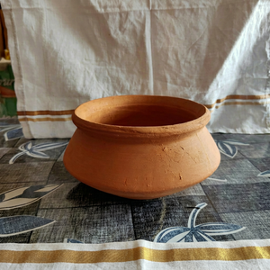 Maceta de Terracota de Color Natural, Tazón de Arcilla Hecho a Mano, Portátil, con Patrón Animal, Imitación Antigua, Rústico, Decorativo para Mesa, Jarrón Artístico - Product Image 1