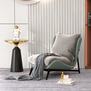 <span class=keywords><strong>Poltrona</strong></span> Singola di Design Nordico, Sedia Lounge Moderna dalla Forma Unica, Reclinabile, Divano Compatto per Balcone e Piccoli Spazi - Product Image 6