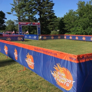 Bannières de clôture en maille de soie imprimées numériques personnalisées pour la course à pied Marathon Sports Games Events Sponsors Publicité Chantier de construction - Product Image 6