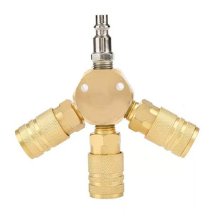 1/<span class=keywords><strong>4</strong></span> in ottone con filo maschio "NPT USA <span class=keywords><strong>tipo</strong></span> pneumatico Kit di accoppiamenti rapidi ad aria di <span class=keywords><strong>tipo</strong></span> Usa - Product Image 2