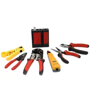 Professional LAN Cable Wring Toolkit Cable Continuity Tester Stripping Plier Set NF-1508
