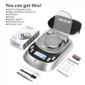 Hochpräzise digitale Milligramm-Skala Schmuck 50g/0.001g Mini-Gramm-Skala mit Tare-Funktion für Pulver-Goldschmuck - Product Image 5