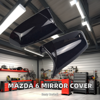 Couvercle de rétroviseur en corne de vache modifié pour 03 Mazda 6 Black Warrior Reverse Mirror Protective Shell Exterior Exterior Accessory