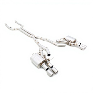 Système d'échappement sport Valvetronic en acier inoxydable/alliage de titane compatible avec <span class=keywords><strong>BMW</strong></span> Série 6 GT 630i/<span class=keywords><strong>640i</strong></span>/650/F06/F12/F13/<span class=keywords><strong>E63</strong></span>/E64 - Product Image 2