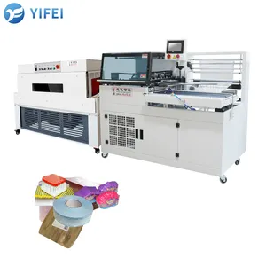 Fully Automatic Side Sealing Heat Shrink Film Wrapping Packing Machine For Fireworks Boxes Egg Tray Tea Boxes