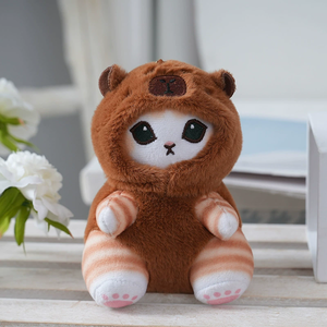Llavero de Peluche de Gato Tiburón, Lindo y Moderno, Muñeco de Peluche de Gato Tiburón para Disfrazarse - Product Image 1