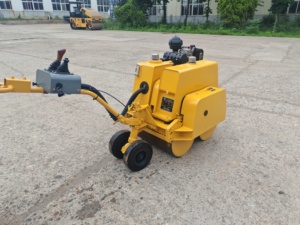 Compacteur d'asphalte et de sol entièrement hydraulique 1T, rouleau compresseur vibrant à double tambour - Product Image 5