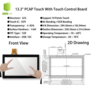Cấp công nghiệp <span class=keywords><strong>13.3</strong></span> <span class=keywords><strong>inch</strong></span> <span class=keywords><strong>AUO</strong></span> 1920x1080 LVDS 400nits g133han01.1 <span class=keywords><strong>IPS</strong></span> <span class=keywords><strong>TFT</strong></span> <span class=keywords><strong>LCD</strong></span> màn hình hiển thị FHD <span class=keywords><strong>LCD</strong></span> Bảng điều khiển với HD-MI Hội Đồng Quản Trị - Product Image 6