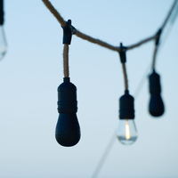 Guirlande lumineuse LED Wild Land S14 avec design en corde de chanvre synchronisable, étanche IPX4, portable pour l'extérieur et la voiture