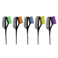 Peigne professionnel pour coloration et soin des cheveux, à poils doux, double usage (séchage et coiffage), avec manche en polypropylène, pour salon