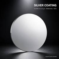 Miroir à haute réflexion plaqué or IR 0,7-10,6 µm Réflectivité >95% Quartz saphir K9 pour imagerie thermique laser CO2