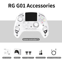 Manette sans fil intelligente Anbernic RG G01 Joystick BT 2.4GHz Quatre boutons macro programmables Manette de jeu multifonctionnelle