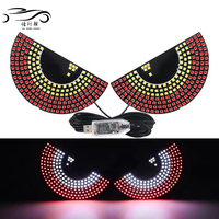 Lumière décorative pour voiture JHS Devil Eyes, panneau LED matriciel, lampe à œil, écran souple, fenêtre programmable, flexible pour camion, voiture