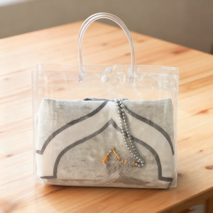 Alfombra musulmana de chenilla de alta gama, nueva, lavable, con diseño floral en forma de arco, con bolsa transparente tipo tasbih, adecuada para la oración y picnics. - Product Image 1