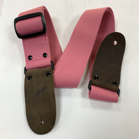 Modern Design Cotton Material Leather Ends Adjustable Length Guitar Strap Guitar Accessories