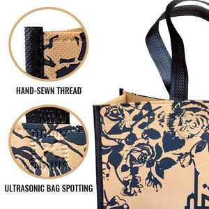 Borsa per la Spesa Riutilizzabile Ecologica Personalizzata in Tessuto Non Tessuto, Larghezza 40cm, Altezza 30cm, Profondità 21cm, Pronta per la Spedizione - Product Image 3