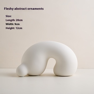 Ornements en Céramique Haut de Gamme Art Simple, Décoration Douce Artistique pour Hôtel, Meuble TV, Chambre Témoin de Luxe, Décoration de Bureau Tendance - Product Image 6