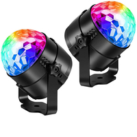 LED bunt rotierendes Disco-Licht 6V USB-Aufladung Mini Magic Ball Bühnen licht Auto Atmosphären licht mit Sprach steuerung Günstig