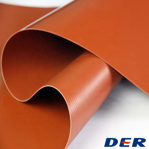 Bâche PVC imperméable à la boue rouge pour digesteur de biogaz souple Ripstop Couvercle de stockage flexible pour digesteurs anaérobies - Product Image 2