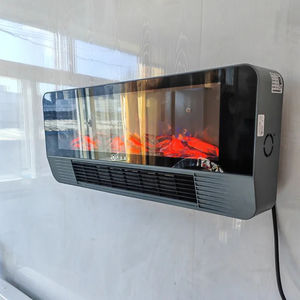 Lampes à flamme LED décoratives avec chauffage, ventilateur chaud, simulation de flamme, télécommande, cheminée électrique murale ou au sol - Product Image 4