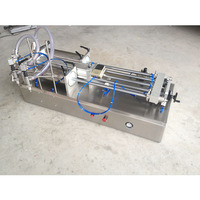 Machine de remplissage semi-automatique de Type Horizontal pour confiture, boisson cosmétique, café, crème, Sauce, pâte, jus, huile, miel, eau liquide