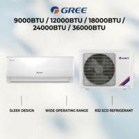 Climatiseur mural Gree avec compresseur 9000 12000 18000 24000 36000 BTU, Wi-Fi intelligent, pour appartement, 50Hz/60Hz, compresseur T1/T3