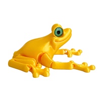 Penjualan Panas Mainan Katak Cetak 3D Mainan Katak yang Dapat Diputar dengan Sendi Bergerak Figur Aksi Hadiah untuk Dewasa Mainan Fidget untuk Autisme ADHD